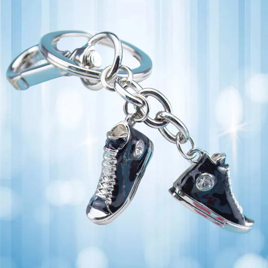 Converse All Star Metal Keychain: Double the Style with Two Miniature Sneakers